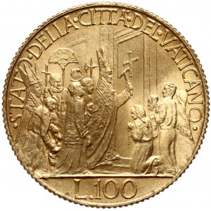 Vatican, Pius XII, 100 Lire 1950