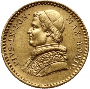 Vatikán, Pius IX, 2 1/2 scudo 1860 R, Rím