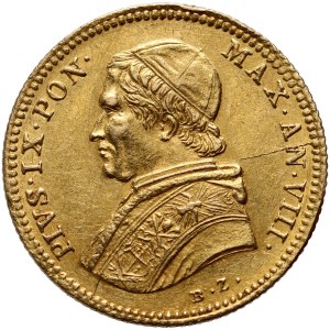 Vatikán, Pius IX, scudo 1853-VIII R, Rím