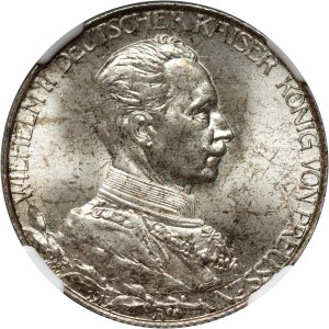 Německo, Prusko, Wilhelm II, 2 známky 1913 A, Berlín, 25. výročí vlády