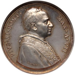 Vaticano, Pio XI, medaglia d'argento del settimo anno di pontificato (1928), Università Russa, Mistruzzi