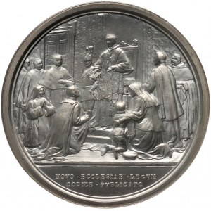 Vatican, Benedictus XV, medal from III year of pontificate (1917), New Ecclesiastical Code, Bianchi