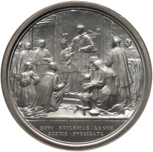 Watykan, Benedykt XV, medal z III roku pontyfikatu (1917), Nowy Kodeks Kanoniczny, Bianchi