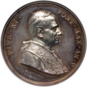 Watykan, Pius XI, srebrny medal z V roku pontyfikatu (1926), Schola Archaeologiae, Mistruzzi