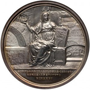 Vatican, Pius XI, medal from 1926, Schola Archaeologiae, Mistruzzi