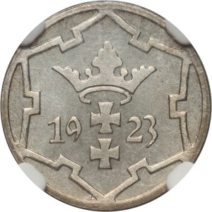 Free City of Danzig, 5 fenig 1923, Berlin, mirror stamp (Proof)