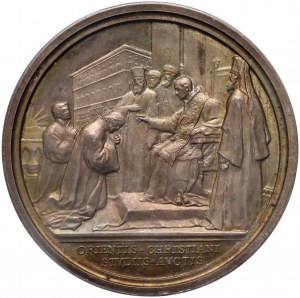 Cité du Vatican, Benoît XV, médaille d'argent de la quatrième année de son pontificat (1918), Orientis Christiani, Bianchi