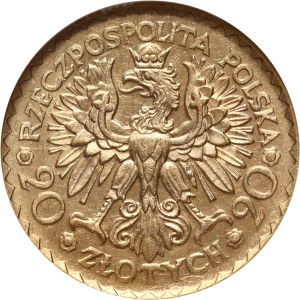 II RP, 20 zlotých 1925, Varšava, Bolesław Chrobry