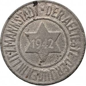 Ghetto de Lodz, 10 fenig 1942 type II, magnésium, certificat