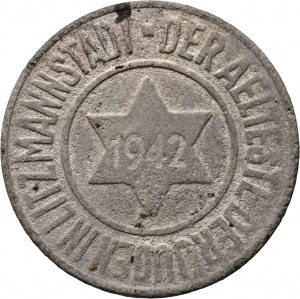 Getto w Łodzi, 10 fenigów 1942 typ II, magnez, certyfikat
