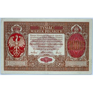 Generalne Gubernatorstwo, 1000 marek polskich 9.12.1916, Generał, seria A