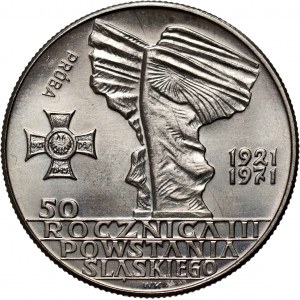 Poľská ľudová republika, 10 zlotých 1971, 50. výročie 3. sliezskeho povstania, PRÓBA, nikel