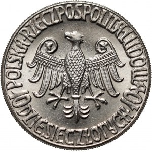 PRL, 10 zloty 1964, Kazimierz Wielki, PRÓBA, nickel