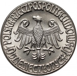 PRL, 10 zloty 1964, Casimir the Great, SAMPLE, nickel