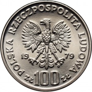 People's Republic of Poland, 100 gold 1979, Henryk Wieniawski, SAMPLE, nickel