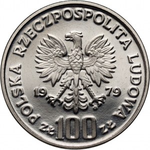 People's Republic of Poland, 100 gold 1979, Ludwik Zamenhof, PRÓBA, nickel