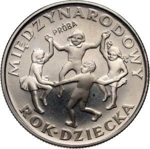 PRL, 20 złotych 1979, Międzynarodowy Rok Dziecka, PRÓBA, nikiel