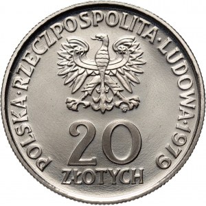 PRL, 20 złotych 1979, Międzynarodowy Rok Dziecka, PRÓBA, nikiel