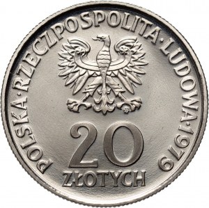 People's Republic of Poland, 20 gold 1979, International Year of the Child, SAMPLE, nickel