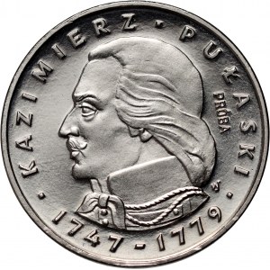 République populaire de Pologne, 100 zlotys 1976, Kazimierz Pulaski, PRÓBA, nickel