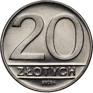 PRL, 20 zloty 1984, PRÓBA, nickel