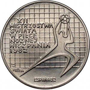 Polská lidová republika, 200 zlatých 1982, XII. mistrovství světa ve fotbale - Španělsko 82, SAMPLE, nikl