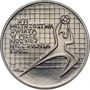 Polská lidová republika, 200 zlatých 1982, XII. mistrovství světa ve fotbale - Španělsko 82, SAMPLE, nikl