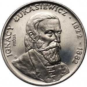 PRL, 50 złotych 1983, Ignacy Łukasiewicz, PRÓBA, nikiel