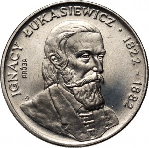 PRL, 50 złotych 1983, Ignacy Łukasiewicz, PRÓBA, nikiel
