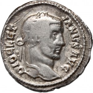 Impero romano, Diocleziano 284-305, argenteo, Roma