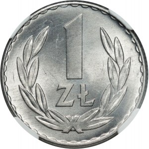 PRL, 1 zloty 1949, Varsovie, aluminium