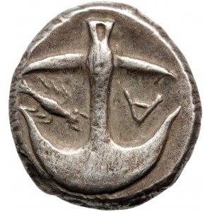 Grécko, pontská Apollónia, 5./4. storočie pred n. l., drachma