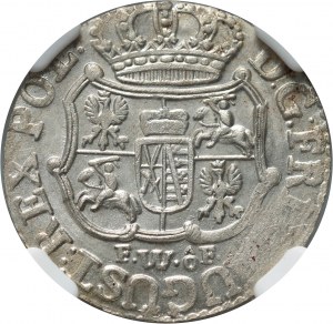 August III, 1/24 thaler (penny) 1756 FWôF, Dresden
