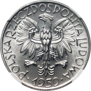 PRL, 5 złotych 1959, Rybak