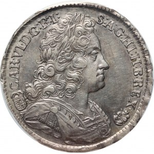 Hungary, Charles VI, 1/2 Thaler 1735 KB, Kremnitz