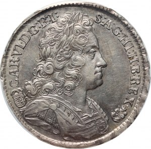 Hongrie, Charles VI, 1/2 thaler 1735 KB, Kremnica