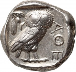 Řecko, Attika, 454-404 př. n. l., tetradrachma, Athény