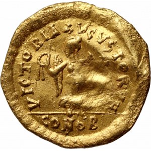 Byzancia, Anastasius 491-518, tremissis, Konštantínopol
