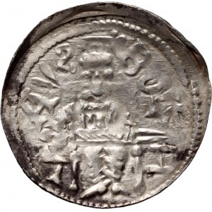 Boleslaw IV Kędzierzawy 1146-1173, denarius, Cracow