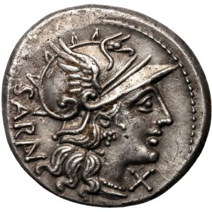 Roman Republic, M. Atilius Saranus 148 BC, Denar, Rome