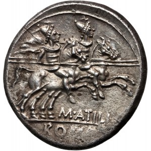 Roman Republic, M. Atilius Saranus 148 BC, Denar, Rome