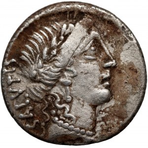République romaine, Mn. Acilius Glabrio 49 BC, denarius, Rome