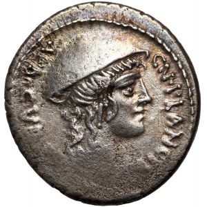 Römische Republik, C. Plancius 55 v. Chr., Denar, Rom