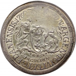 Auguste III, 2 florins 1760, Gdansk, ÉCHANTILLON