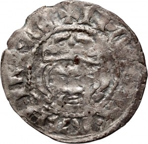 Kazimír III Veľký 1333-1370, korunový štvrťgroš, Krakov