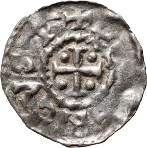 Heiliges Römisches Reich, Frankreich, Bischof Dietrich II 1006-1047, Denar, Metz