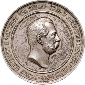Russland, Alexander II., Medaille 1876, Finnische Industrieausstellung in Helsinki