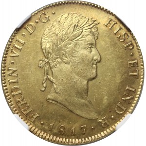 Guatemala, Ferdinand VII, 8 Escudos 1817 NG M, Guatemala