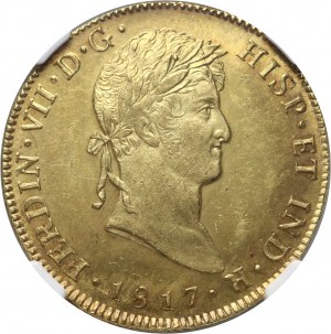 Guatemala, Ferdinand VII, 8 escudos 1817 NG M, Guatemala