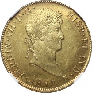 Guatemala, Ferdinand VII, 8 Escudos 1817 NG M, Guatemala